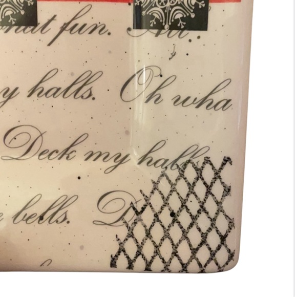 “You Sleigh Me” Christmas Platter by Muse Ware Pottery - Picture 7 of 11